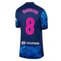 Camiseta Atletico Madrid Pablo Barrios #8 Tercera Equipación Replica 2024-25 para mujer mangas cortas